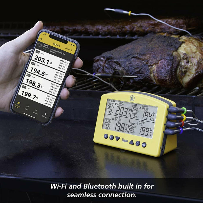 ThermoWorks | Signals BBQ Alarm Thermometer with WiFi & Bluetooth.