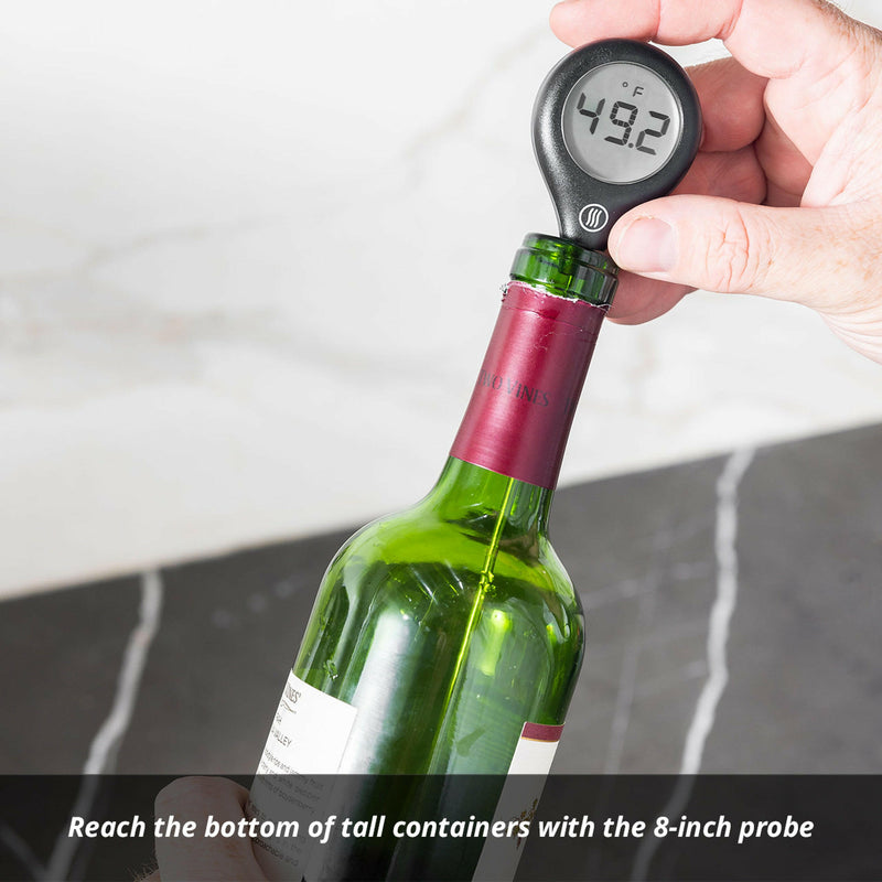 ThermoWorks | ThermoPop 2 Thermometer - Pink with ergonomic design and a rotating display, offering fast, accurate readings. Ideal for diverse cooking needs at Athens Cooks.