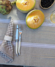 Thieffry | Monogramme Linen Tablecloth.