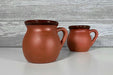 Mexican Clay Mugs, Set of 2.