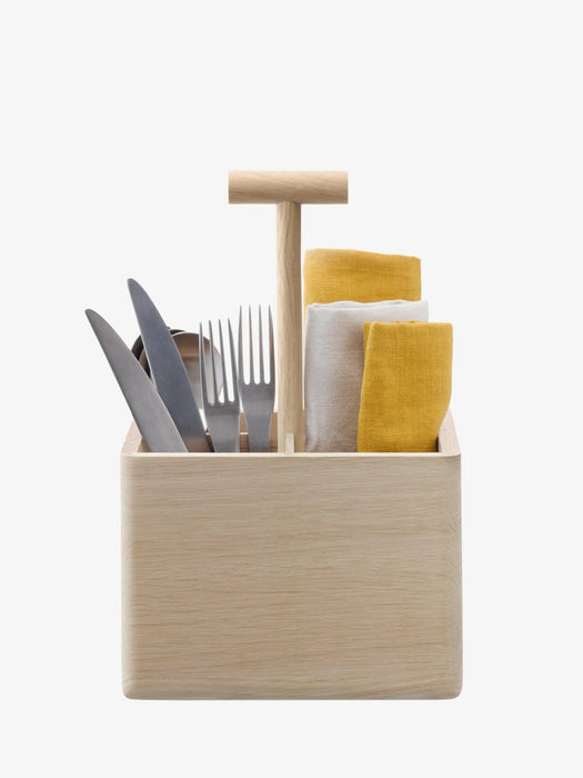 LSA International | Dine Oak Cutlery Holder.