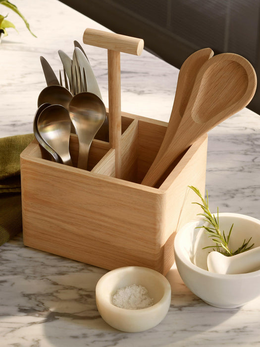 LSA International | Dine Oak Cutlery Holder.