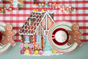 Hester & Cook Gingerbread Cocktail Napkins from the Winter Holiday Collection, featuring whimsical holiday motifs perfect for festive table settings.