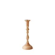 Sir|Madam Wooden Candlesticks - Tall Georgia No. 3, intricately hand-carved from plantation hardwood, showcasing a Georgian-inspired silhouette, ideal for elegant table or mantle displays.