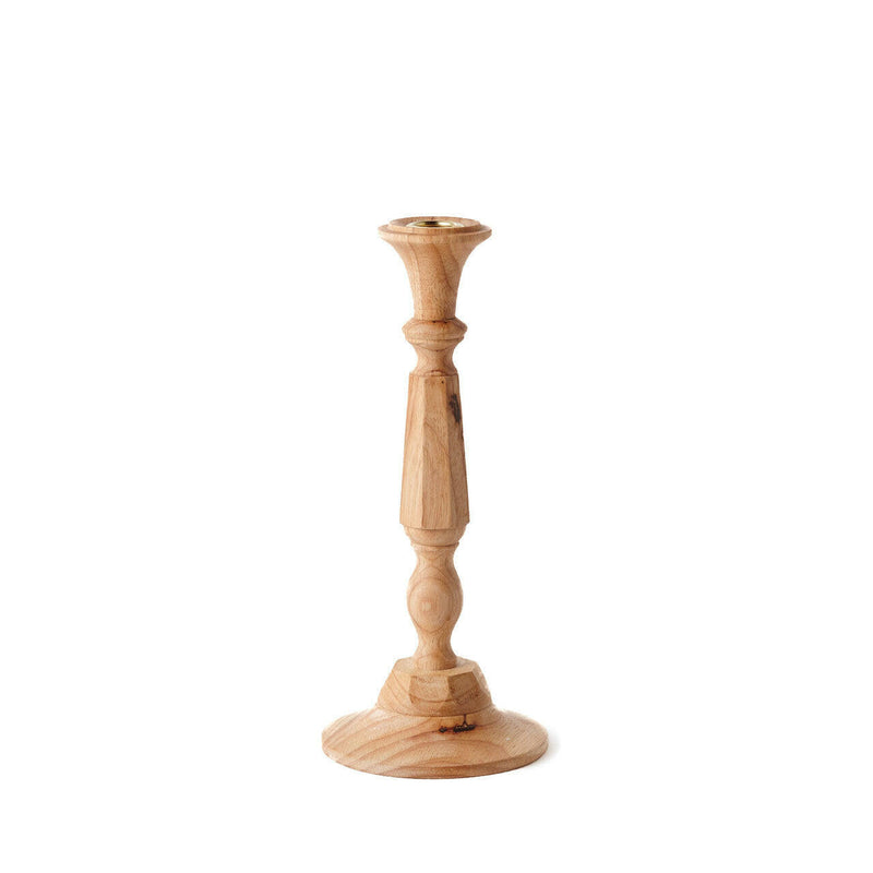 Sir|Madam Wooden Candlesticks - Tall Georgia No. 3, hand-carved from plantation hardwood, showcasing elegant Georgian design, perfect for creating striking table displays.