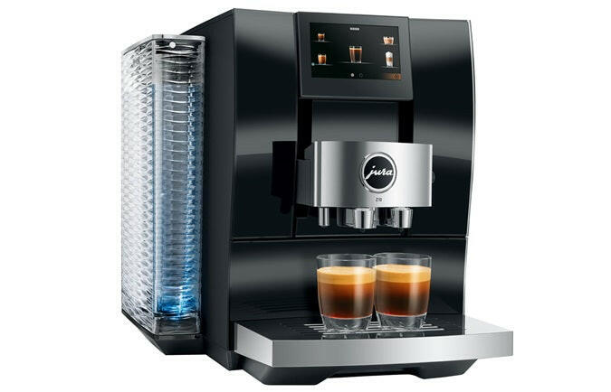 Jura Z10 coffee machine with advanced features for hot and cold brews, showcasing its elegant design and intuitive operation, ideal for coffee enthusiasts.