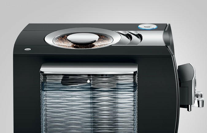 Jura Z10 coffee machine, showcasing Swiss engineering with automated hot and cold brew options, ideal for coffee enthusiasts seeking convenience and precision.