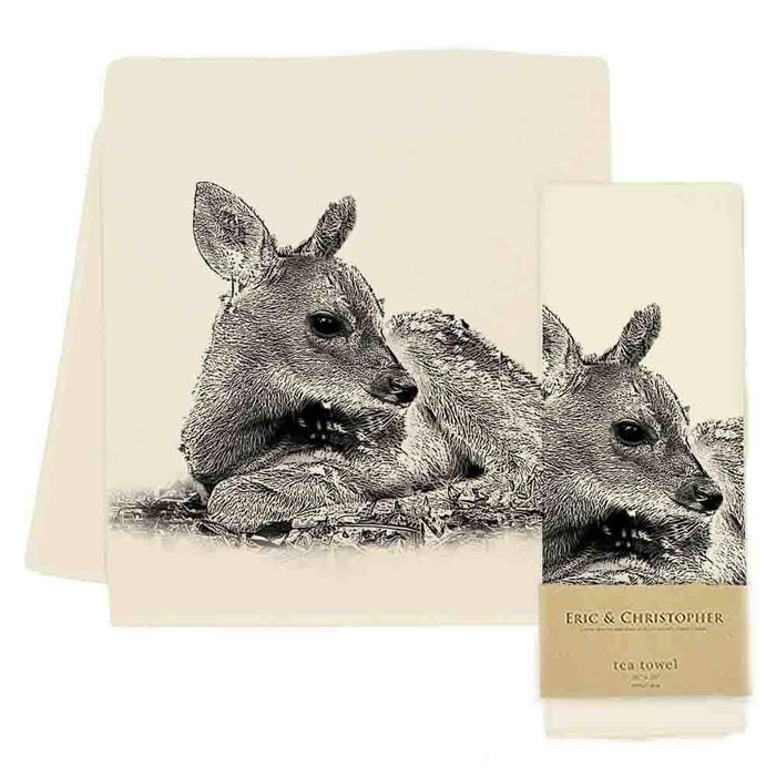 Eric and Christopher | Fawn Tea Towel.