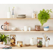 Le Parfait Rounded French Glass Storage Jars - 3L showcased on minimalist kitchen shelves, ideal for preserving and stylish pantry organization, embodying Athens Cooks' curated kitchen elegance.