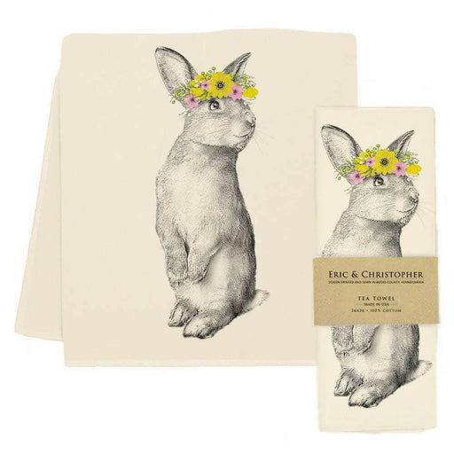 Eric and Christopher | "Peaches" the Bunny Tea Towel.