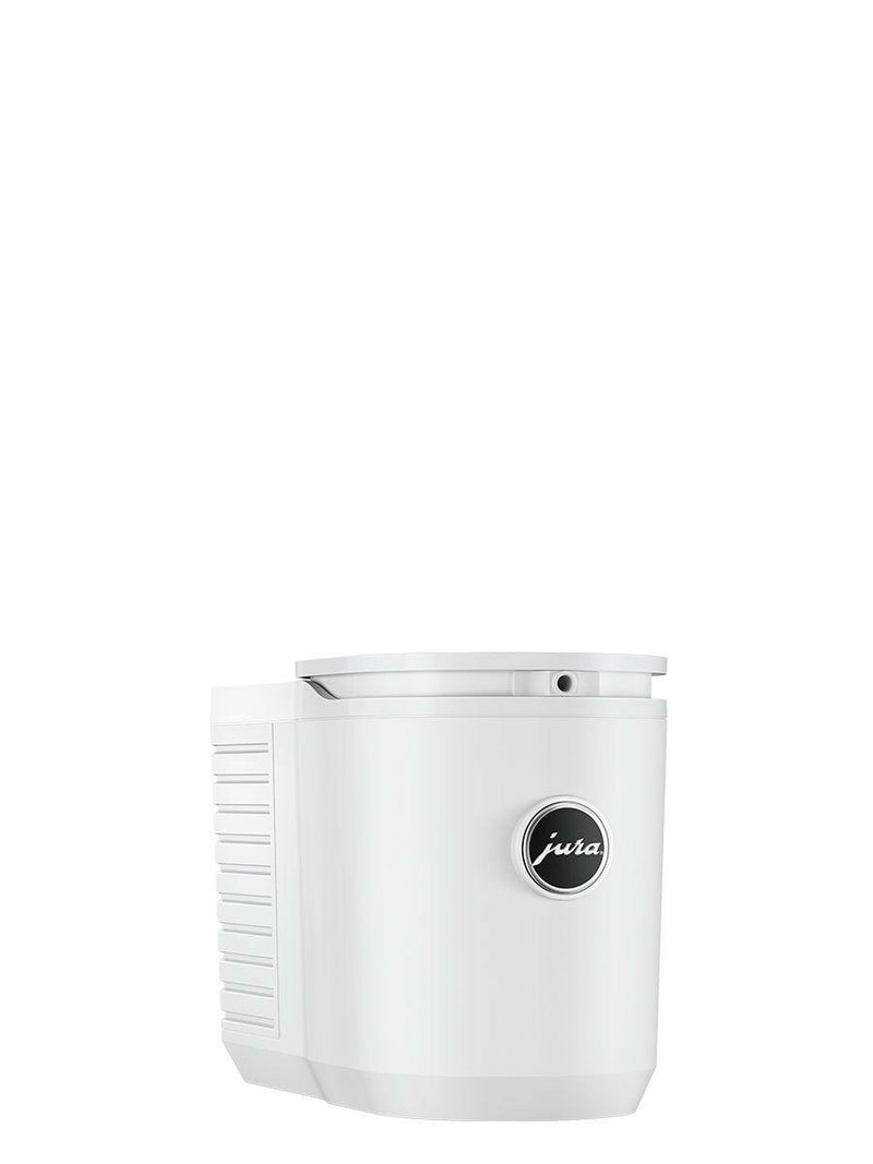 Jura | Cool Control - White - 0.6 L Milk Cooler, designed for precise milk temperature control, complements JURA coffee machines, enhancing coffee preparation with sleek, high-quality aesthetics.