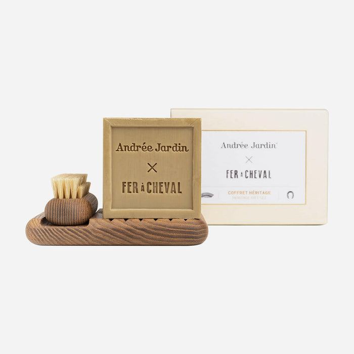 Andrée Jardin x Fer à Cheval | Marseille Soap Stand + Brush.