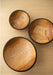 Handmade Ukrainian Charred Wooden Salad Bowls.