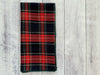 Dot and Army | Tartan Cloth Napkins | Set of four.