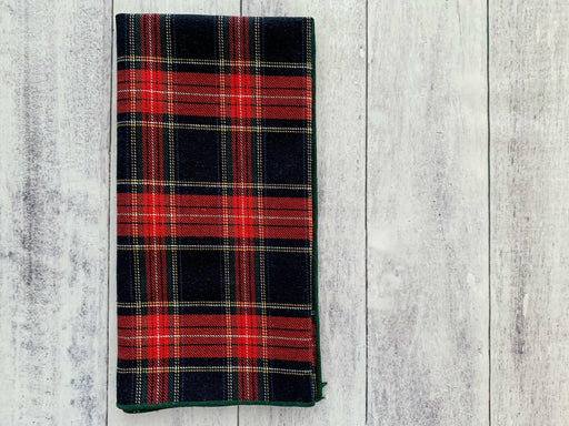 Dot and Army | Tartan Cloth Napkins | Set of four.