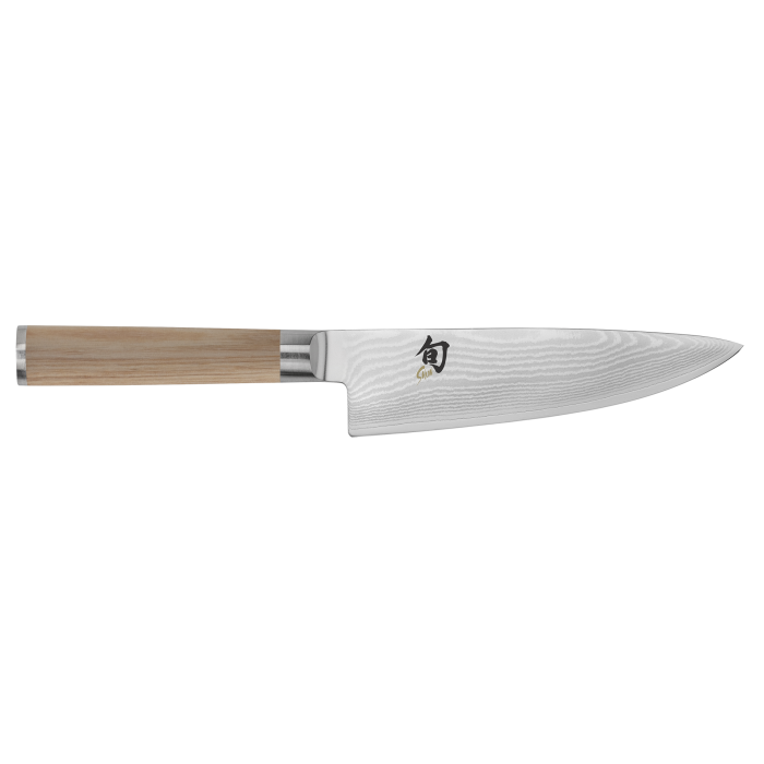 Shun | Classic Knife Series - Razor-sharp gyuto with Damascus-patterned blade and wooden handle, ideal for precise slicing and dicing in any kitchen.