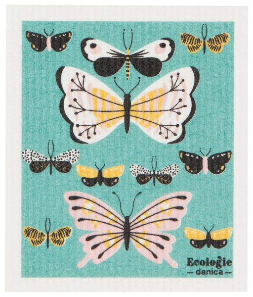 Ecologie | Swedish Sponge Reusable Dishcloth Butterflies.