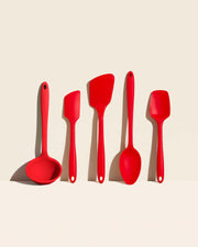 GIR | 5-Piece Ultimate Tool Set - Mint, showcasing durable silicone kitchen utensils ideal for cooking enthusiasts, including a spoon and turner.