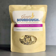 Georgia Sourdough Co. Crackers - Cheese offer a savory mix of cheddar, Parmesan, and mozzarella, perfect for snacking or pairing with cheeses and dips.