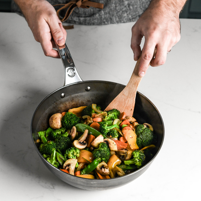 de Buyer | Mineral B PRO Carbon Steel Country Fry Pan.