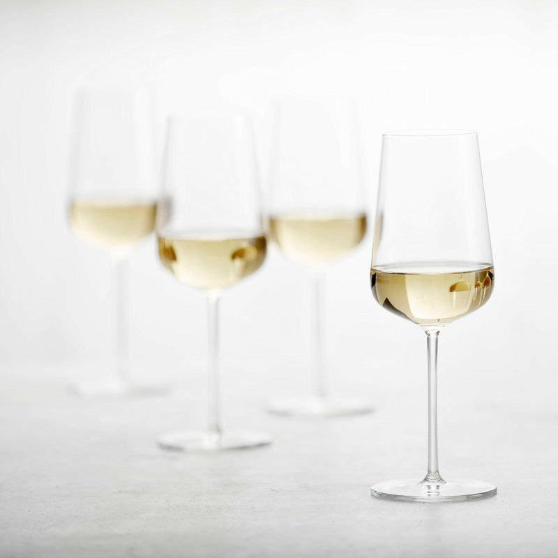 Schott Zwiesel Vervino Glassware Collection - Burgundy - Set of 6, featuring elegant thin-walled bowls and fine stems for enhancing wine tasting experiences.