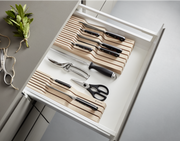 Wüsthof | In-Drawer Knife Tray - Small, designed for storing up to seven knives in durable beech wood, fits drawers measuring 17 x 4 x 2.
