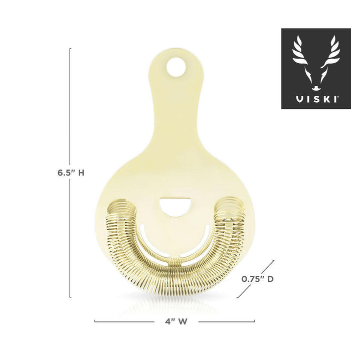 Viski | Belmont Gold Hawthorne Strainer